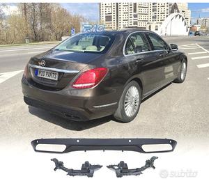 DIFFUSORE MERCEDES CLASSE C W205 14-21 LOOK C63 FI