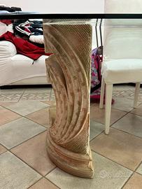 Piedi in pietra realizzati in polvere di marmo