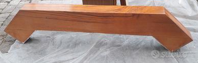 Architrave mensola mantello rovere in legno camino