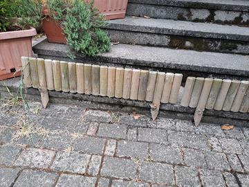 RECINZIONE LEGNO STACCIONATA BASSA BORDURA VAMPIRO