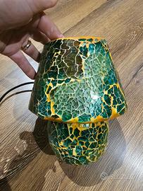 Lampada da tavolo in vetro mosaico 
