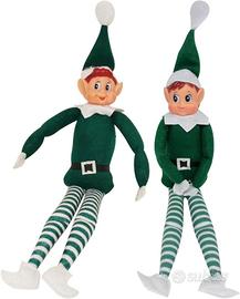 Elfo elfi Natale verde