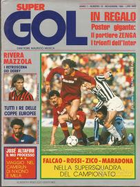 Rivista SUPER GOL 1984 Di Bartolomei/Platini/N'Kon