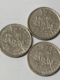 3 Monete 1/2 Franco  (1965-1966) – Fracia