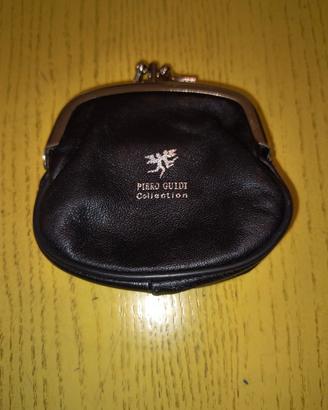Portamonete Piero Guidi nero