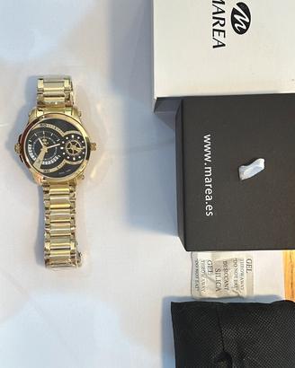Orologio Marea B54218 Dual Time Oro/Nero - Nuovo