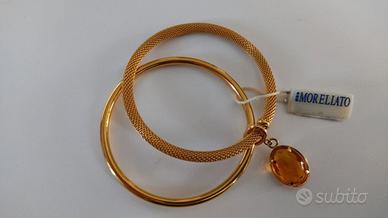 Bracciale morellato rigido dorato mod india nuovo