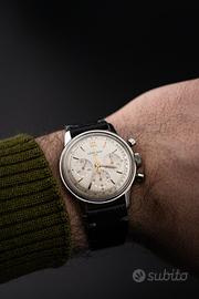 Lemania 105 Cronografo vintage Tri-Compax anni 50