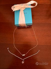 Collana Tiffany collez Bean + Bracciale Tiffany