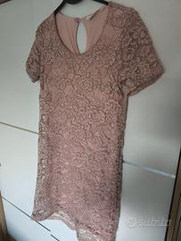 Vestito rosa cipria