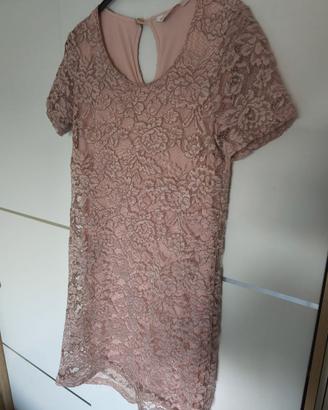 Vestito rosa cipria