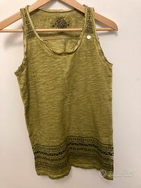 Canottiera verde YES ZEE tg S