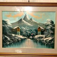 Quadro con Montagne Neve Ghiaccio VINTAGE