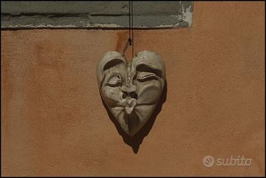 maschera in raku di Eva Malacarne (Pezzo unico)