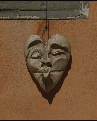 maschera in raku di Eva Malacarne (Pezzo unico)