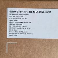 Notebook
 Samsung Galaxy Book4 i3, NUOVO SIGILLATO