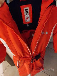 Tuta da neve con guanti