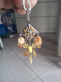 Monorecchino pendente etnico anni '80/'90