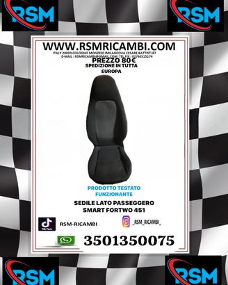 SEDILE LATO PASSEGERO SMART 451