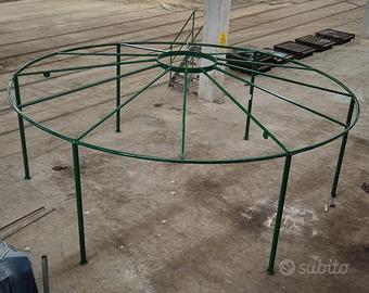 GAZEBO IN FERRO ZINCATO VERNICIATO