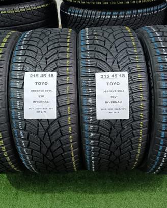2 GOMME 215 45 18 TOYO INV RIF2479