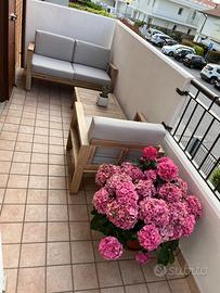 Set giardino panchina e poltrone