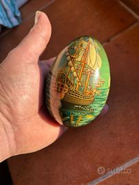 Uovo Vintage Russo dipinto a mano pezzo unico