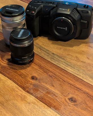 blackmagic 4k + obiettivi Olympus