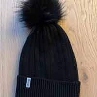 Cappello con pompon in pelliccia Nero COLMAR