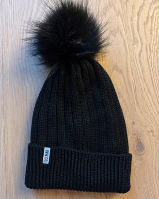 Cappello con pompon in pelliccia Nero COLMAR