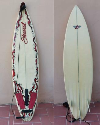 Tavola da surf Vintage Anni '90 STEWART Originale