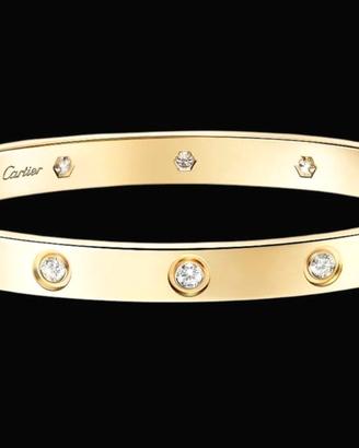Bracciale Cartier oro giallo 10 diamanti 2019 full