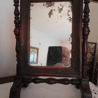 Specchio da tavolo ottocentesco in legno