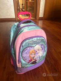 Zaino  scuola bimba Disney Frozen con ruote