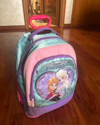 Zaino  scuola bimba Disney Frozen con ruote