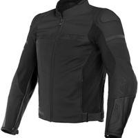 Giacca Dainese nuova in pelle nera da uomo