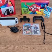 Nintendo Switch Oled  con accessori e giochi