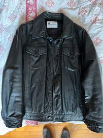 Giubbotto in pelle nera Moreschi