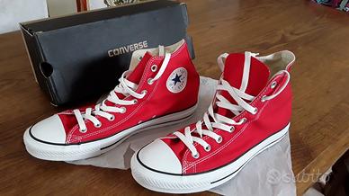 All Star Converse alte rosse nuove Abbigliamento e Accessori In