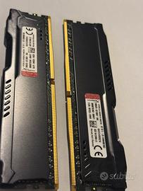 Ram 16GB (2x8) DDR 4 - Kingston Hyperx fury 2133
