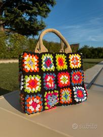 🎯 Borsa granny square ispirata a Saint Barth
