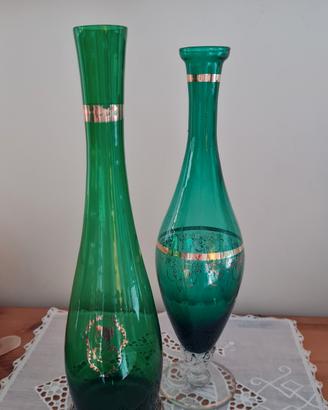Vasi in vetro verde Empoli