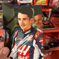 Foto charles leclerc autografata