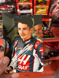 Foto charles leclerc autografata