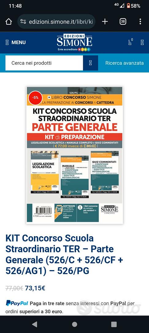 Kit concorso scuola straordinario ter. Parte generale