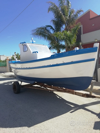 Barca - gozzo in legno di 6,50m motore Farymann