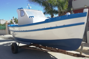 Barca - gozzo in legno di 6,50m motore Farymann