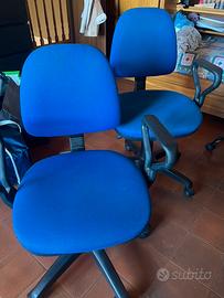 Coppia di sedie blu
