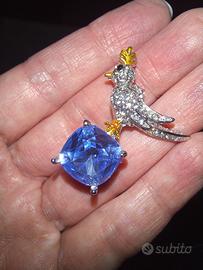 spilla a forma di uccello 