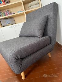 Poltrona letto regolabile in 6 posizioni
